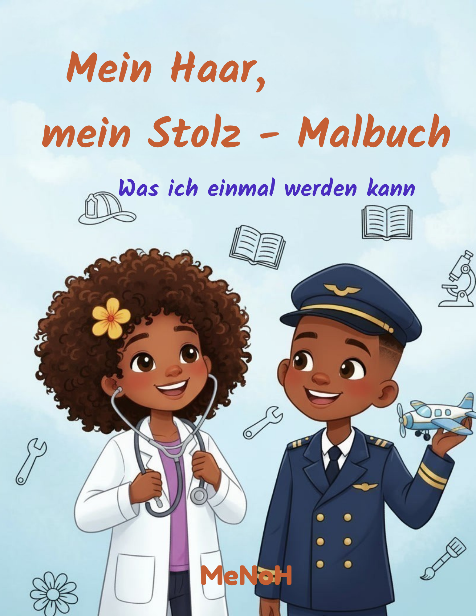 Ausmalbuch zu Meinem Haar, mein Stolz